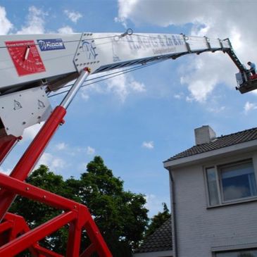 Dakdekker wit huis