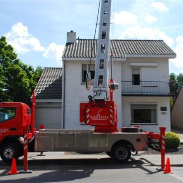 Dakbedekking wit huis
