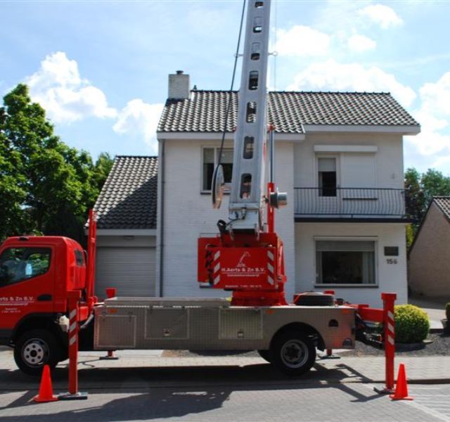 Dakbedekking wit huis