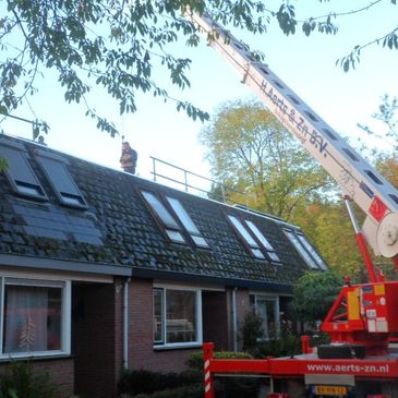 Dakrenovatie rode kraan